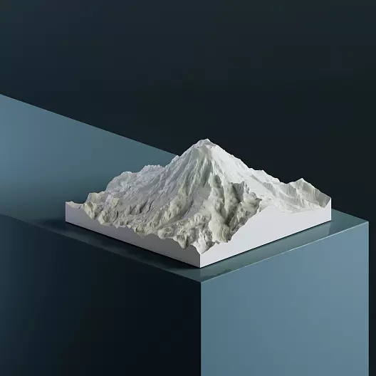 3D-модель вулкана Рейнир
