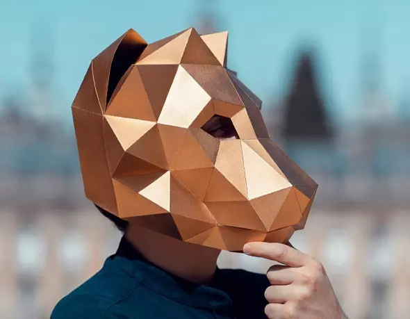 Бумажная маска льва. Шаблоны для изготовления 3D-маски. Костюм своими руками