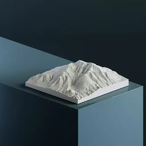 3D-модель горы Хамфрис-Пик