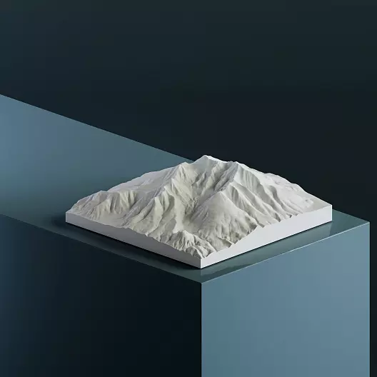 3D-модель горы Хамфрис-Пик