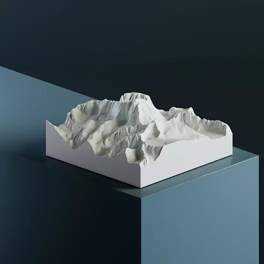 3D-модель горы Уитни