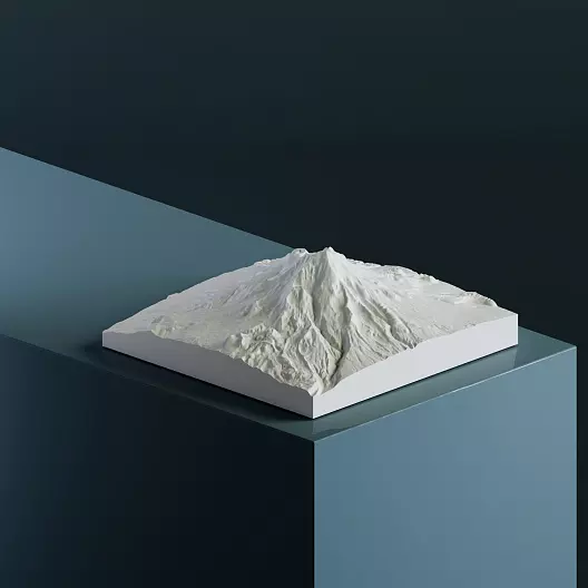 3D-модель вулкана Шаста