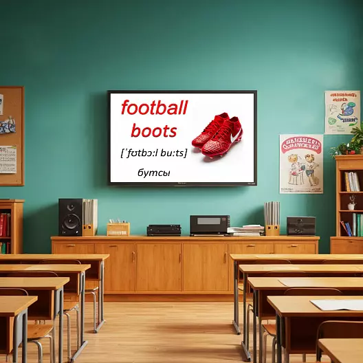 Карточки по английскому языку на тему "Shoes (Обувь)". С транскрипцией. 57 штук.