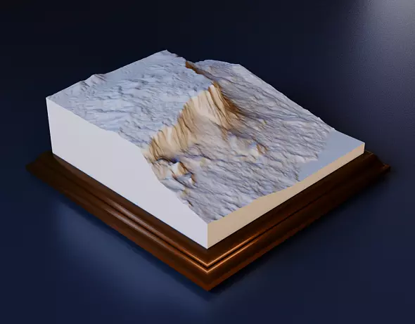 3D STL Модель Горы Ай-Петри