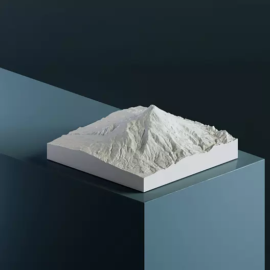 3D-модель горы Тёкай