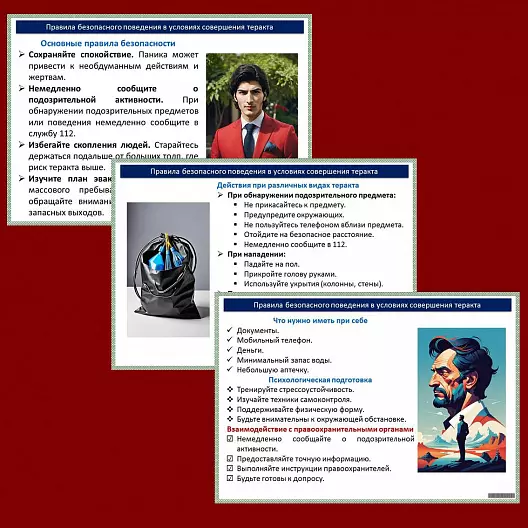 Презентация по ОБЗР «Безопасные действия при совершении теракта»