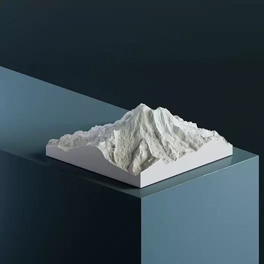 3D-модель вулкана Рейнир