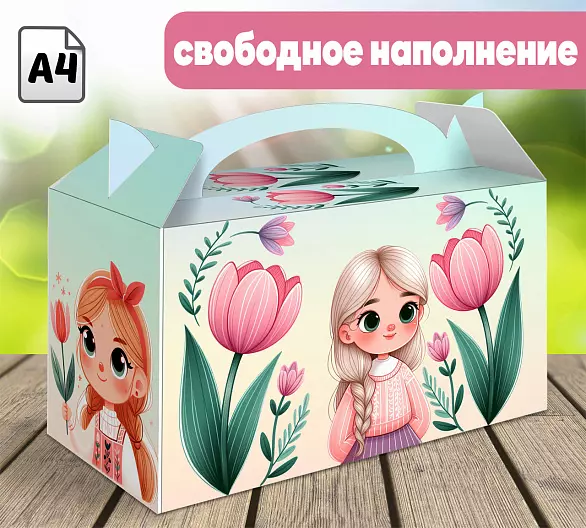 Подарок. Сундучок – коробка под свободное наполнение.