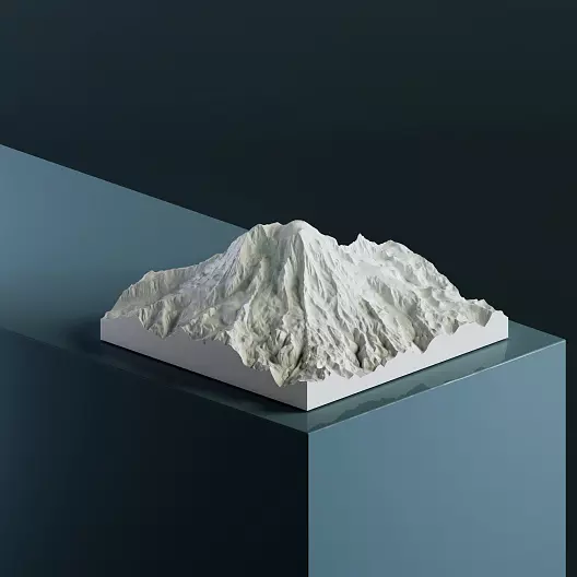 3D-модель вулкана Рейнир