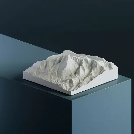 3D-модель горы Пайкс-Пик