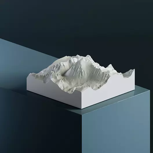 3D-модель горы Уитни