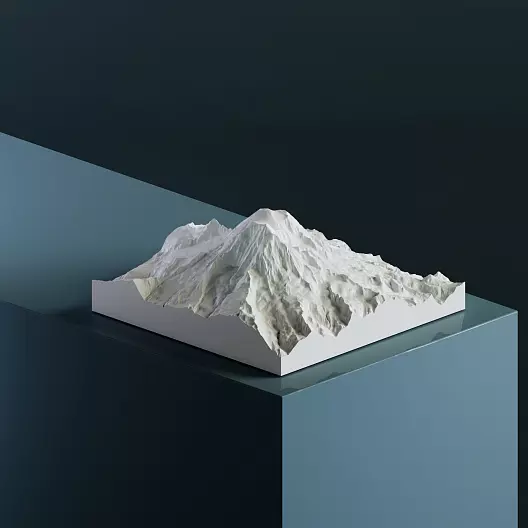 3D-модель вулкана Рейнир