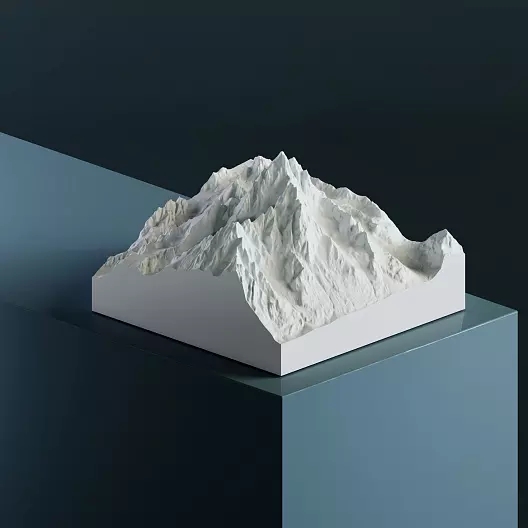 3D-модель горы Гранд-Тетон