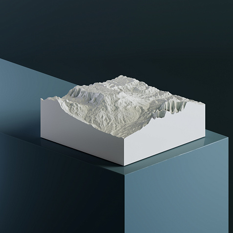Чатыр-Даг 1 527 м 3D-модель, STL для печати