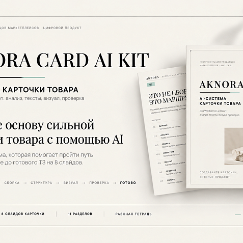 AKNORA — AI-система карточки товара для Wildberries и Ozon
