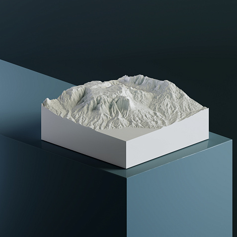 Гора Демерджи (1 356 м) 3D-модель, STL для печати