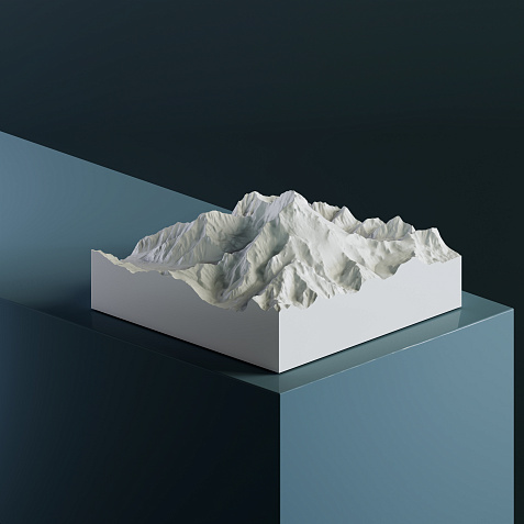 3D-модель горы Аконкагуа