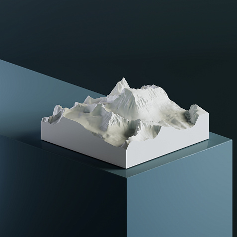 3D-модель горы Уитни