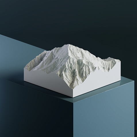 3D-модель горы Гриньоне