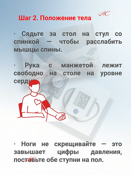Памятка по измерению артериального давления