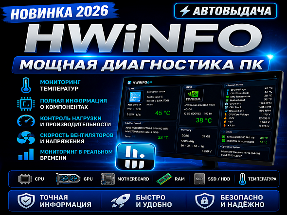 HWiNFO — программа для диагностики и мониторинга компьютера