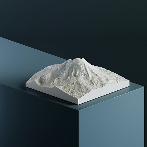 3D-модель вулкана Адамс