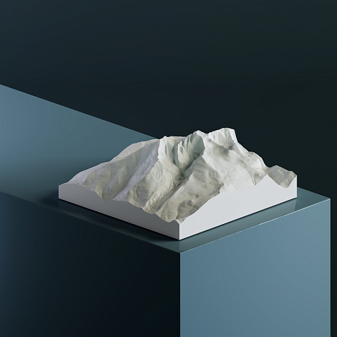 3D-модель горы Лонгс-Пик