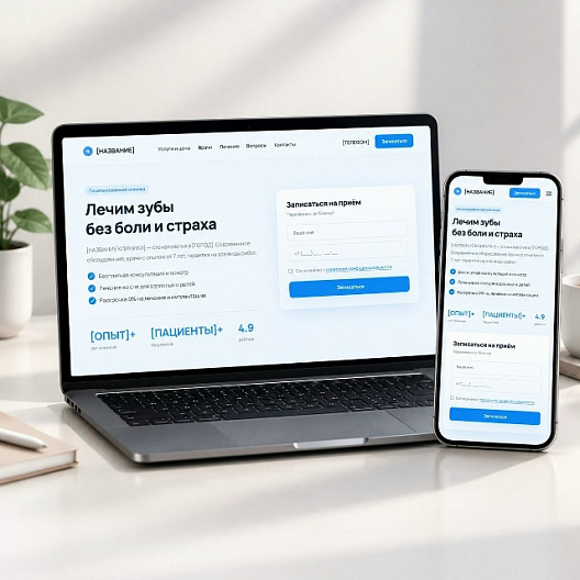 HTML-шаблон лендинга для стоматологии