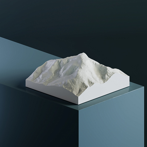 3D-модель горы Вашингтон