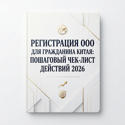 Регистрация ООО для гражданина Китая: пошаговый чек-лист действий 2026