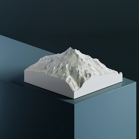 3D-модель вулкана Джефферсон