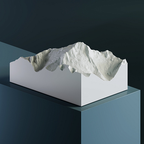 3D-модель горы Чугуш