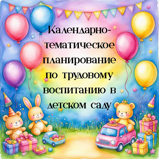 Календарно‑тематическое планирование по трудовому воспитанию в детском саду