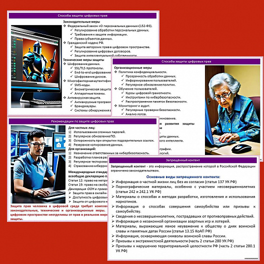 Презентация по ОБЗР «Защита прав в цифровом пространстве»