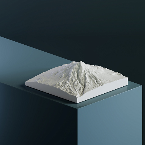 3D-модель вулкана Шаста