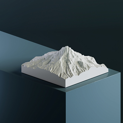 3D-модель вулкана Худ